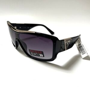 New Original GUESS Wrap Around Sunglasses GO00035 Acetate Black Gold